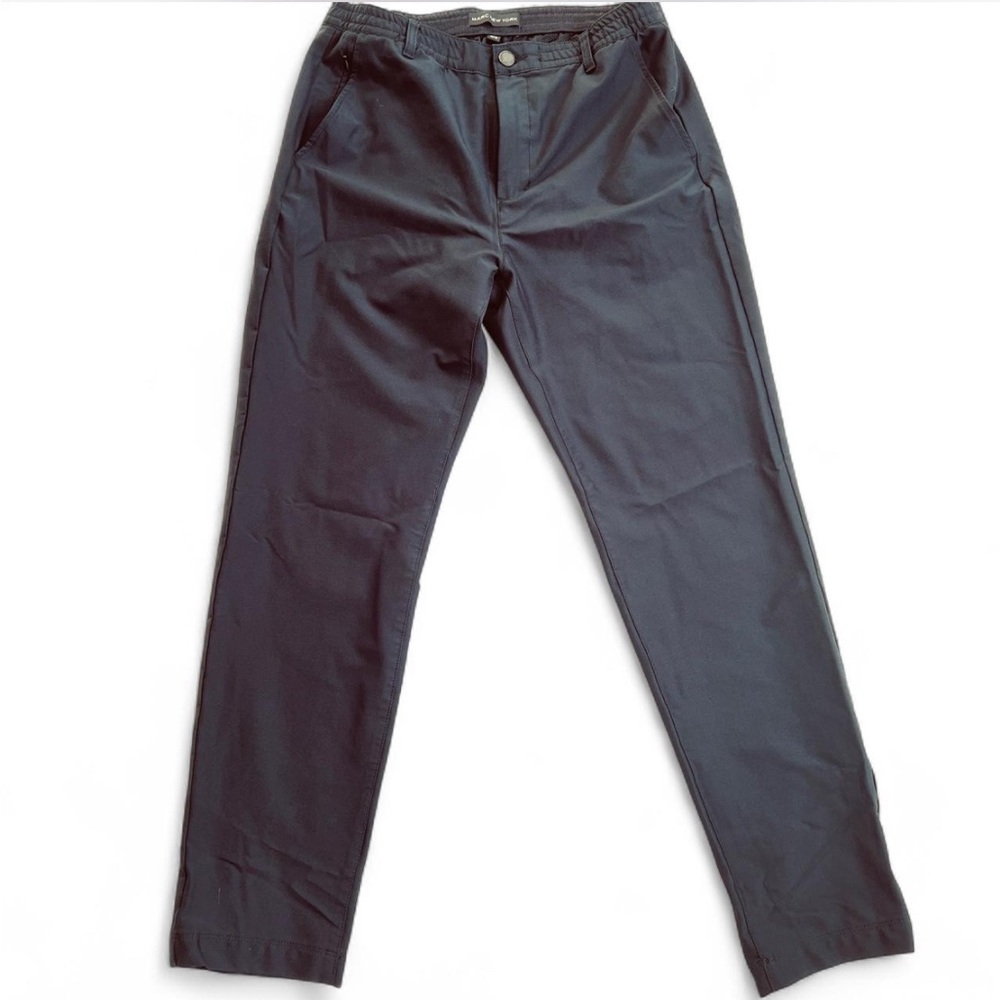 Marc New York Men Commuter Pant Slim Fit Black 32x32 4-Way Stretch Excellent